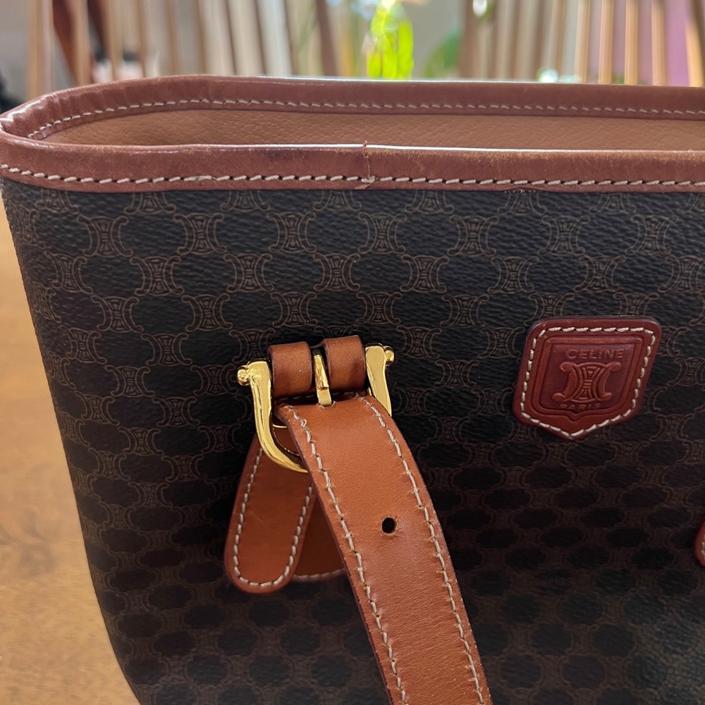 Vintage Celine macadam shoulder tote - Picture 8 of 14
